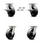 Service Caster 6 Inch Kingpinless Glass Filled Nylon Wheel Caster Swivel Locks 2 Brakes, 4PK SCC-KP30S620-GFNR-SLB-BSL-2-BSL-2 - alternate 1